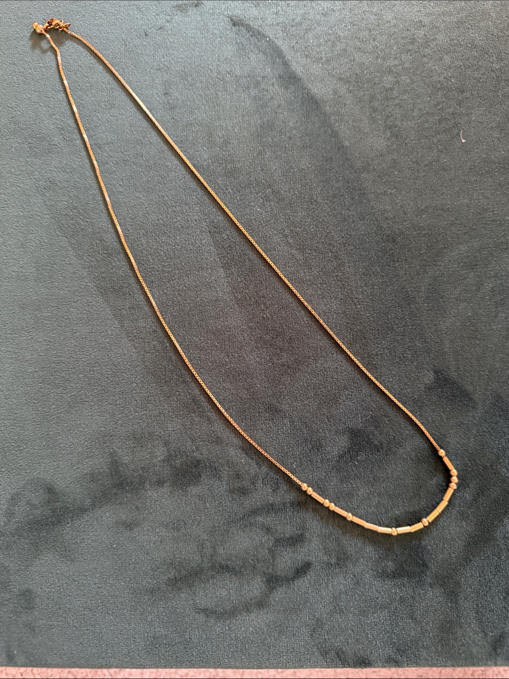 Delicate Gold-Tone Beaded Necklace for Women